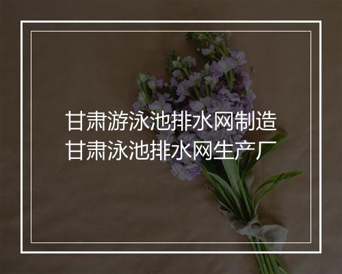 甘肃游泳池排水网制造　甘肃泳池排水网生产厂